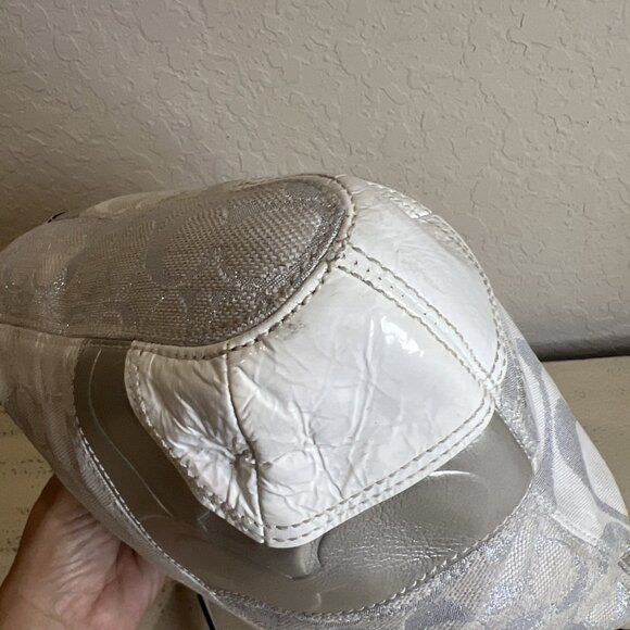 COACH (2008) GRAY WHITE Silver Patchwork Shoulder Hobo BAG 13496 - Picture 4 of 11